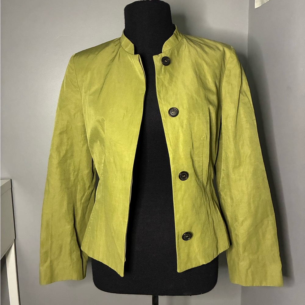 Zara Olive Women's Blazer with Buttons